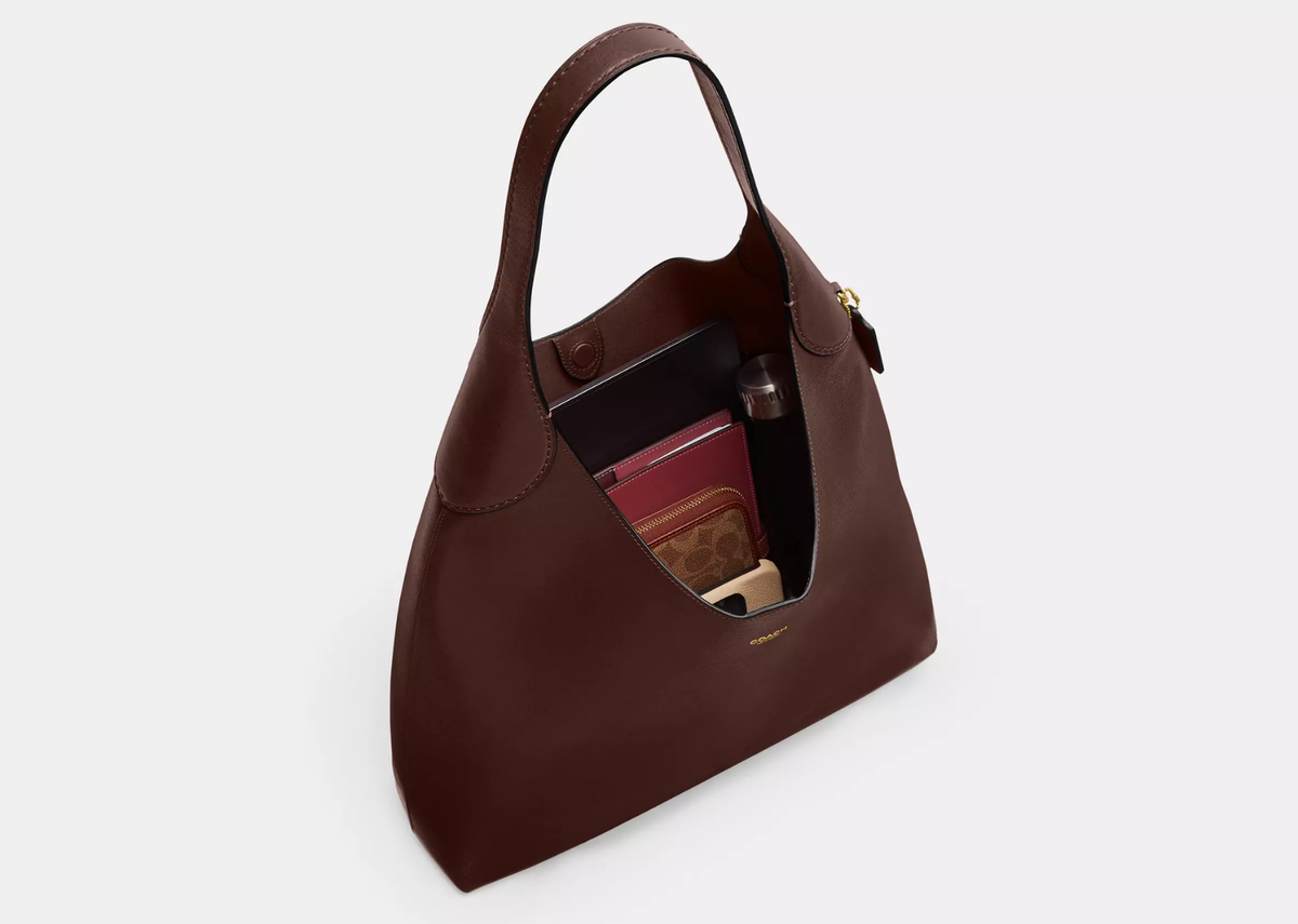 Davenzarry | Coach Brooklyn Shoulder Bag 39 Brass/Maple | View 2