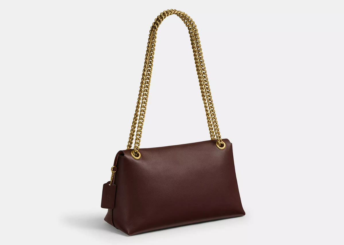 Davenzarry | Coach Chelsea Shoulder Bag 30 With Chain Brass/Maple | View 2