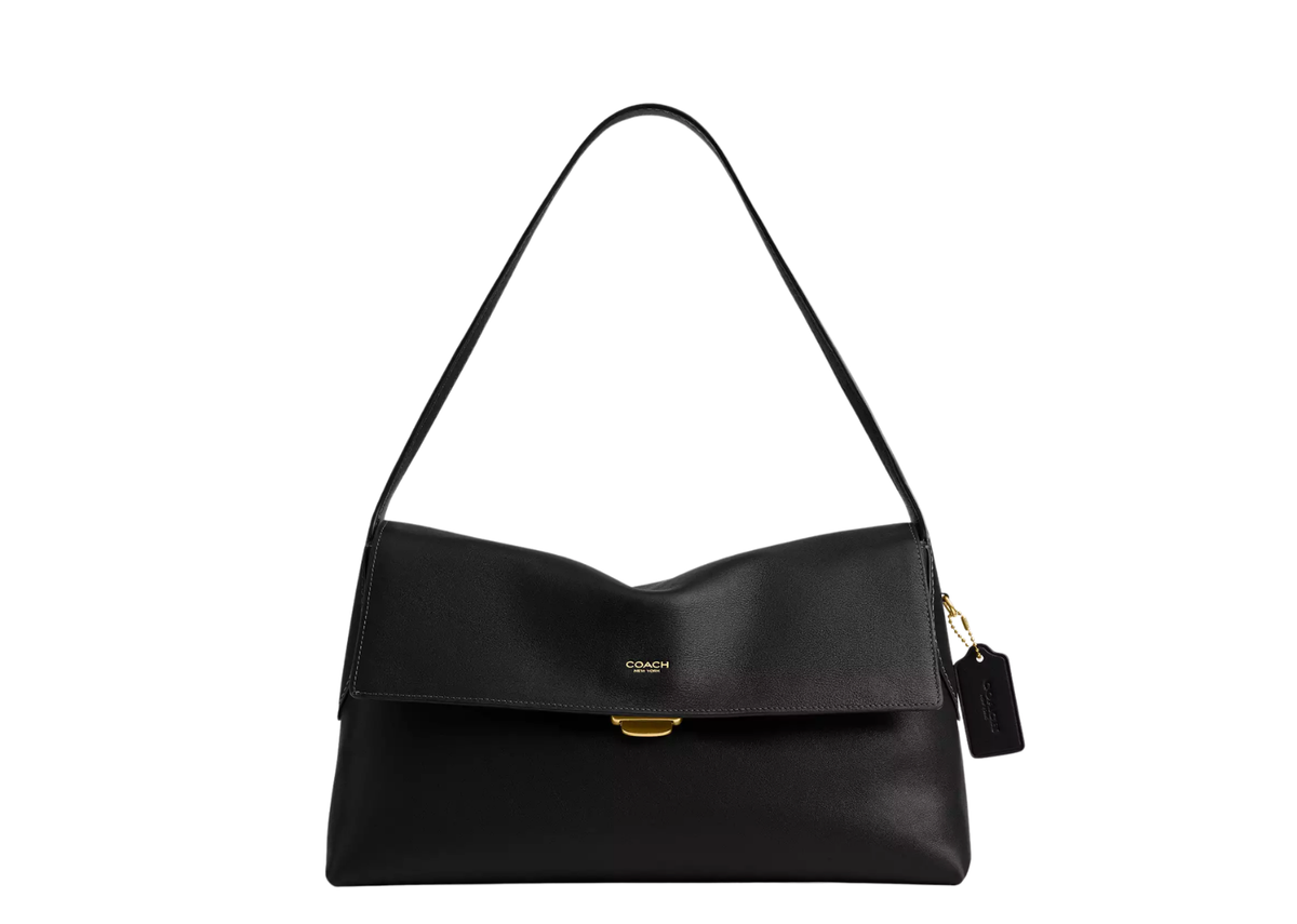 Davenzarry | Coach Chelsea Shoulder Bag 36 Brass/Black | View 1