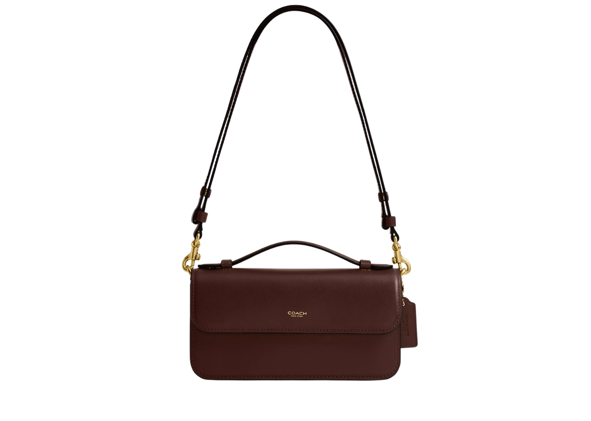 Davenzarry | Coach Elora Top Handle Crossbody Bag Brass/Maple | View 1