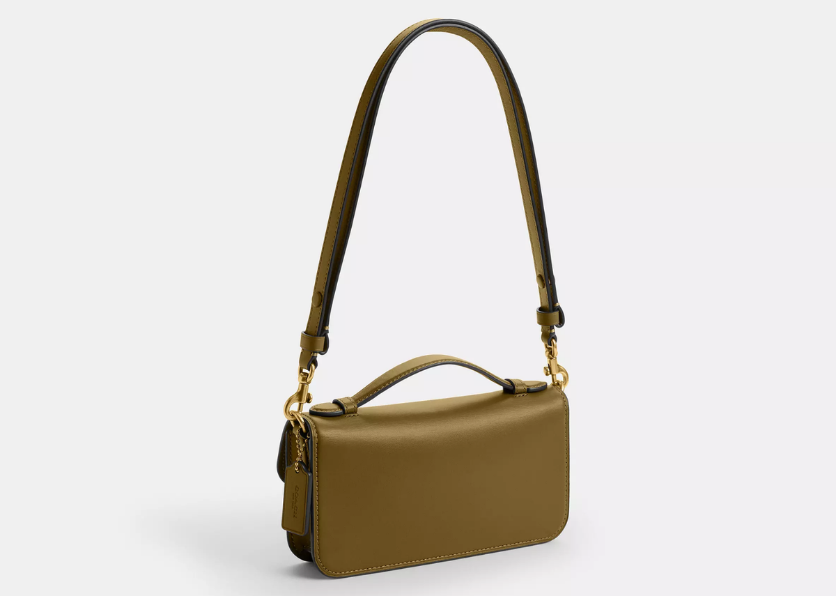 Davenzarry | Coach Elora Top Handle Crossbody Bag Brass/Muted Olive | View 2