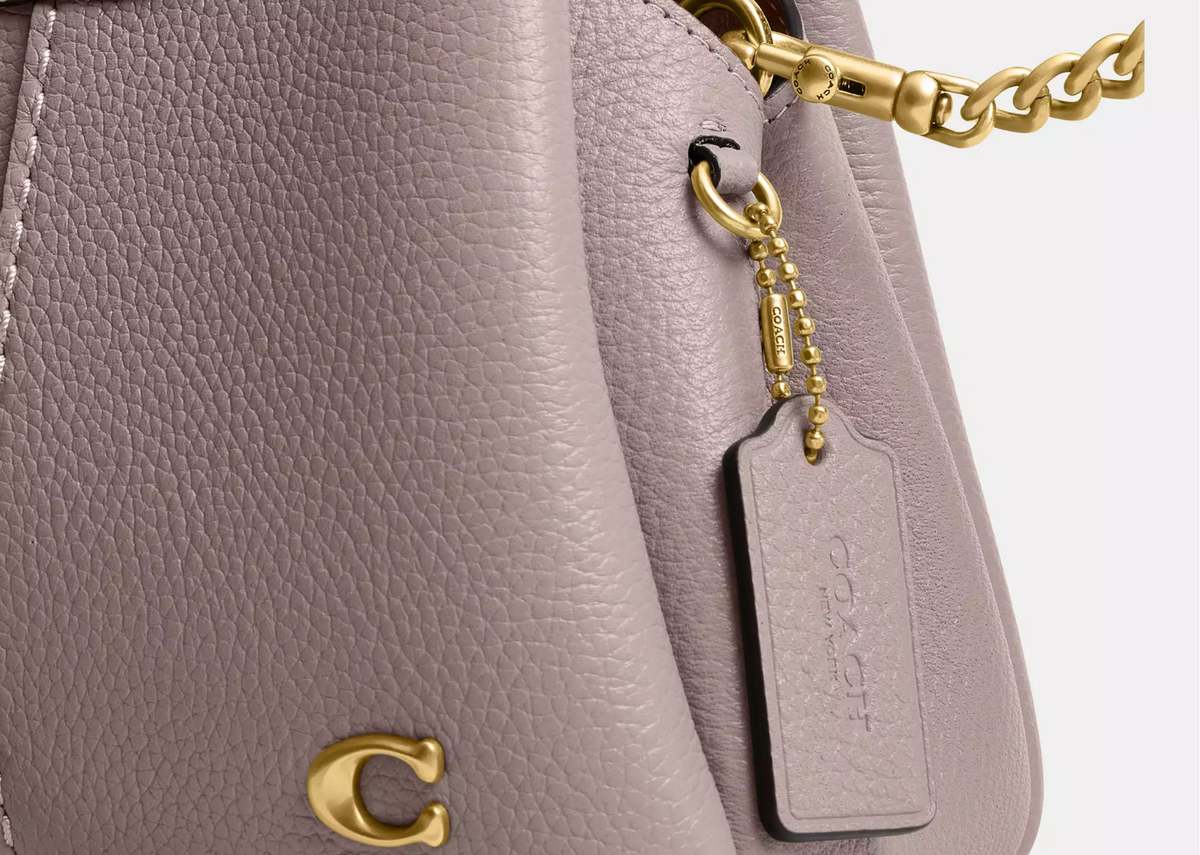 Davenzarry | Coach Lana Shoulder Bag 19 Brass/Ash | View 4