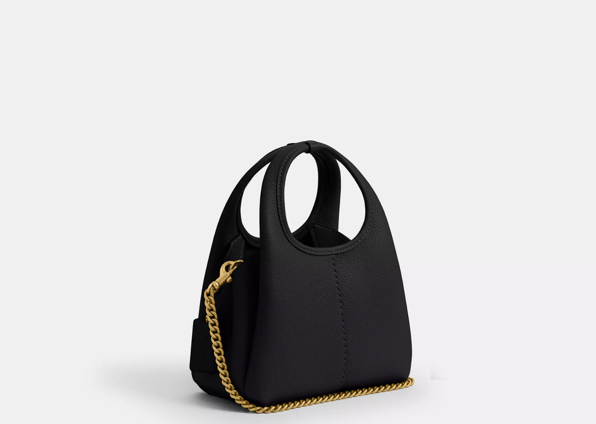 Davenzarry | Coach Lana Shoulder Bag 19 Brass/Black | View 2