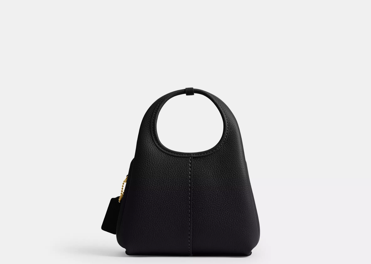 Davenzarry | Coach Lana Shoulder Bag 19 Brass/Black | View 3
