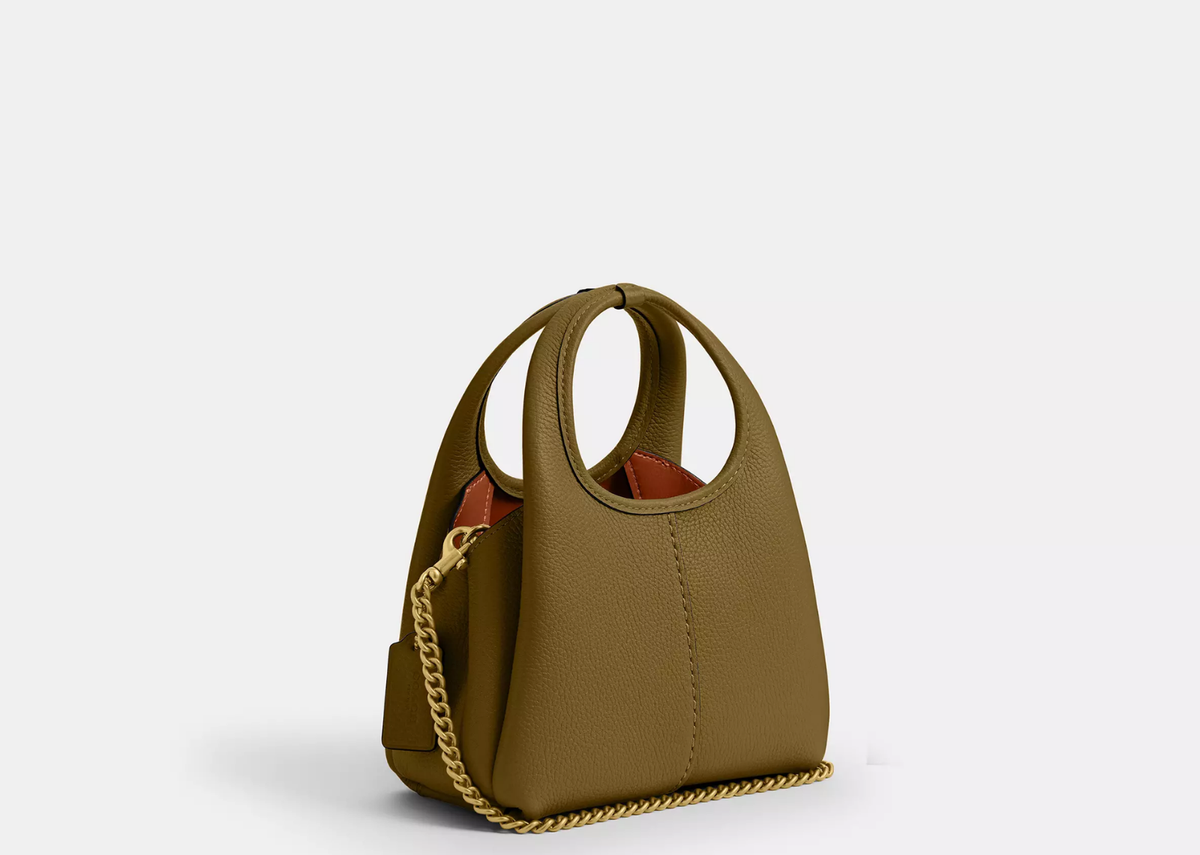 Davenzarry | Coach Lana Shoulder Bag 19 Brass/Muted Olive | View 2