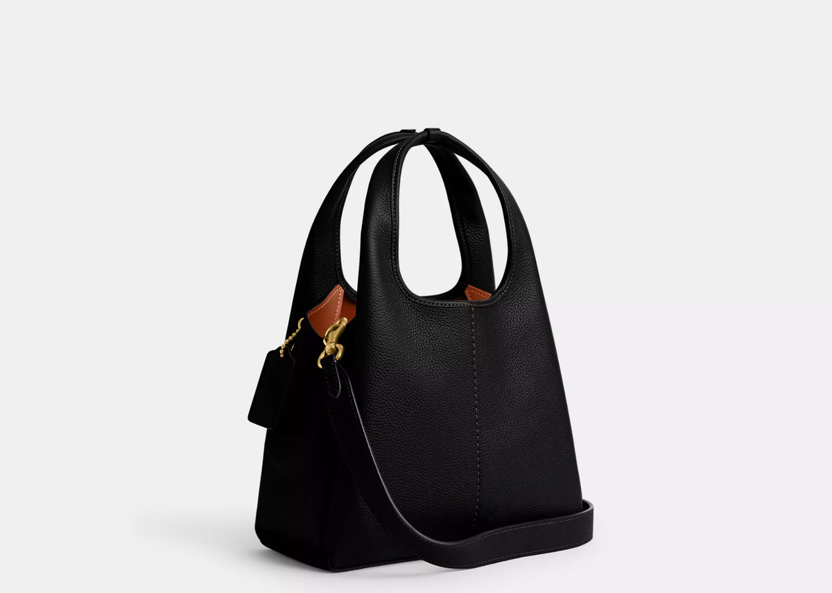 Davenzarry | Coach Lana Shoulder Bag 23 Brass/Black | View 2