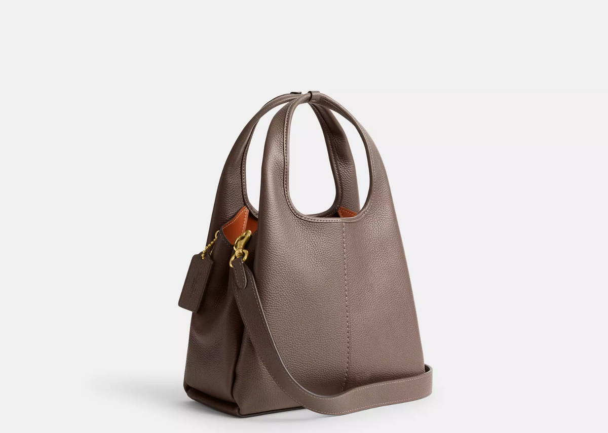 Davenzarry | Coach Lana Shoulder Bag 23 Brass/Dark Stone | View 2