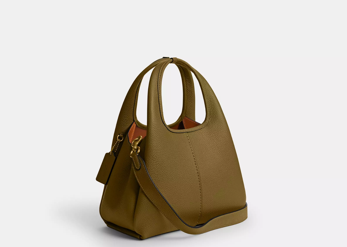 Davenzarry | Coach Lana Shoulder Bag 23 Brass/Muted Olive | View 2