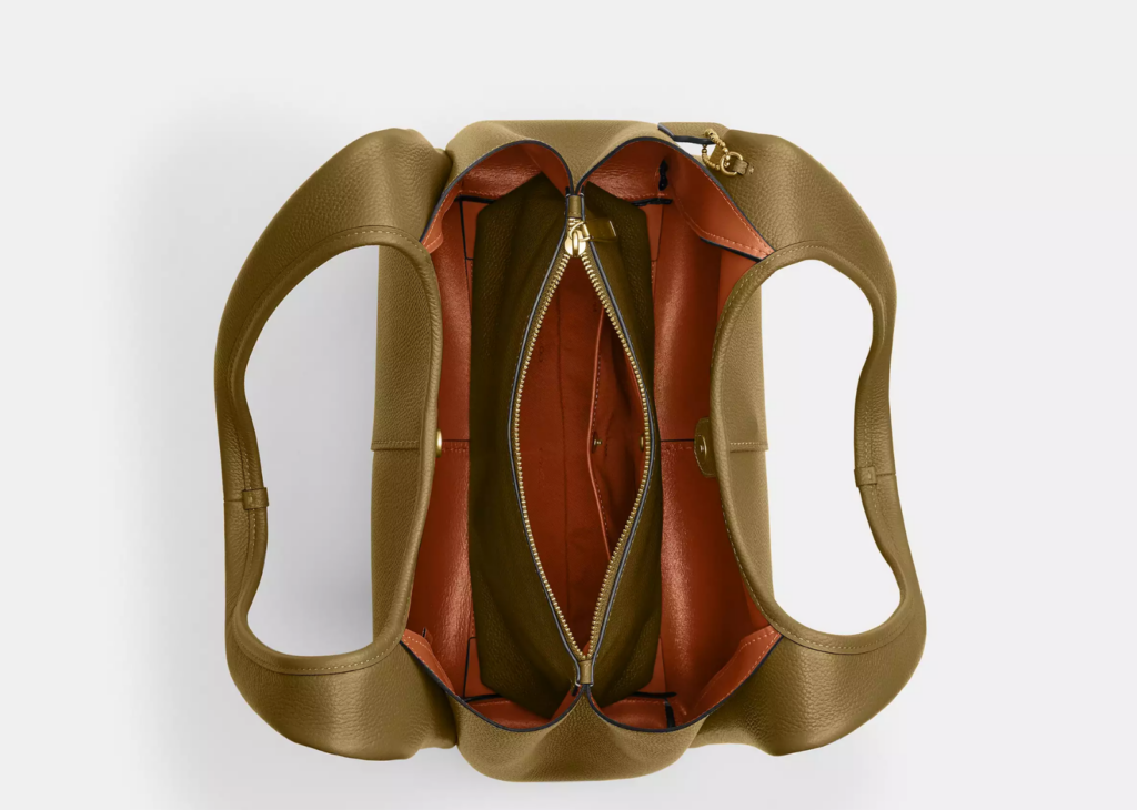 Davenzarry | Coach Lana Shoulder Bag Brass/Muted Olive | View 6