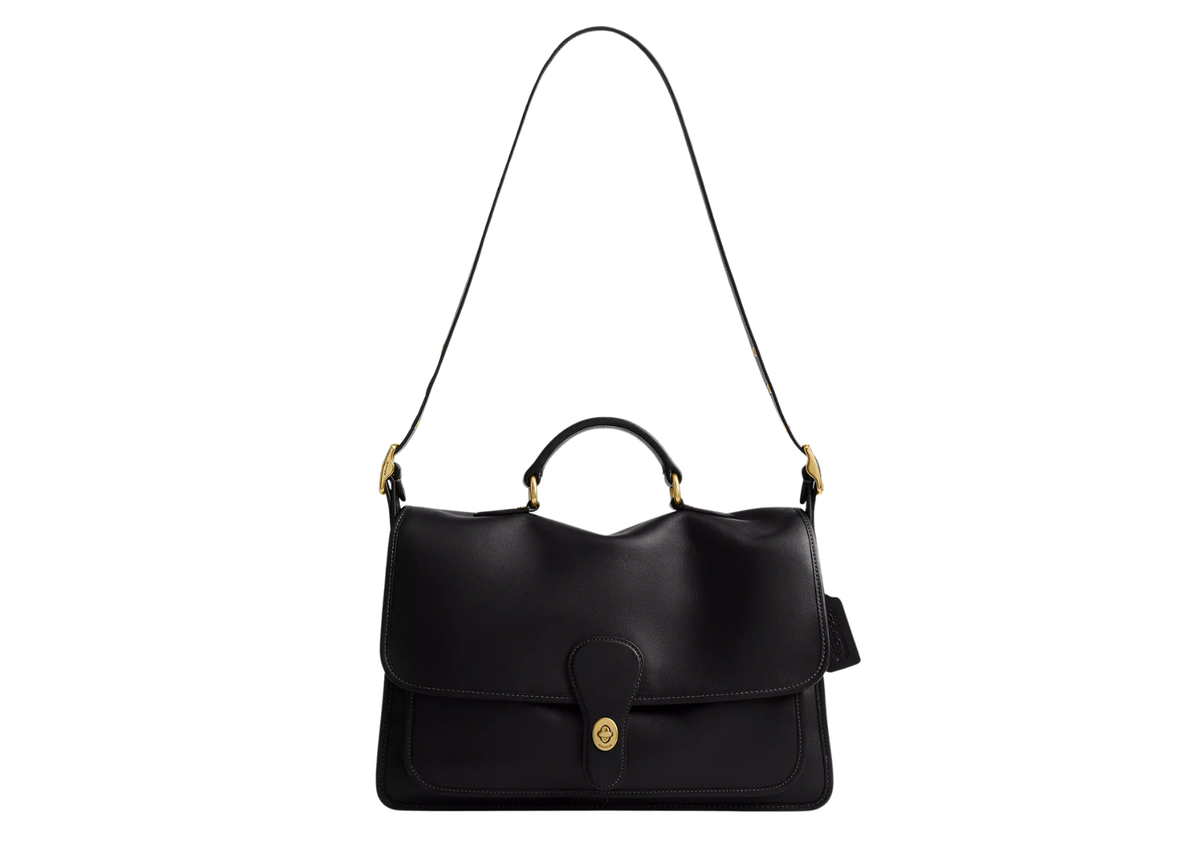 Davenzarry | Coach Metropolitan Messenger Bag Brass/Black | View 1