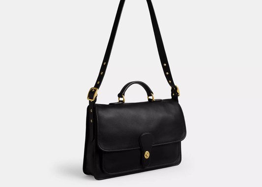 Davenzarry | Coach Metropolitan Messenger Bag Brass/Black | View 2