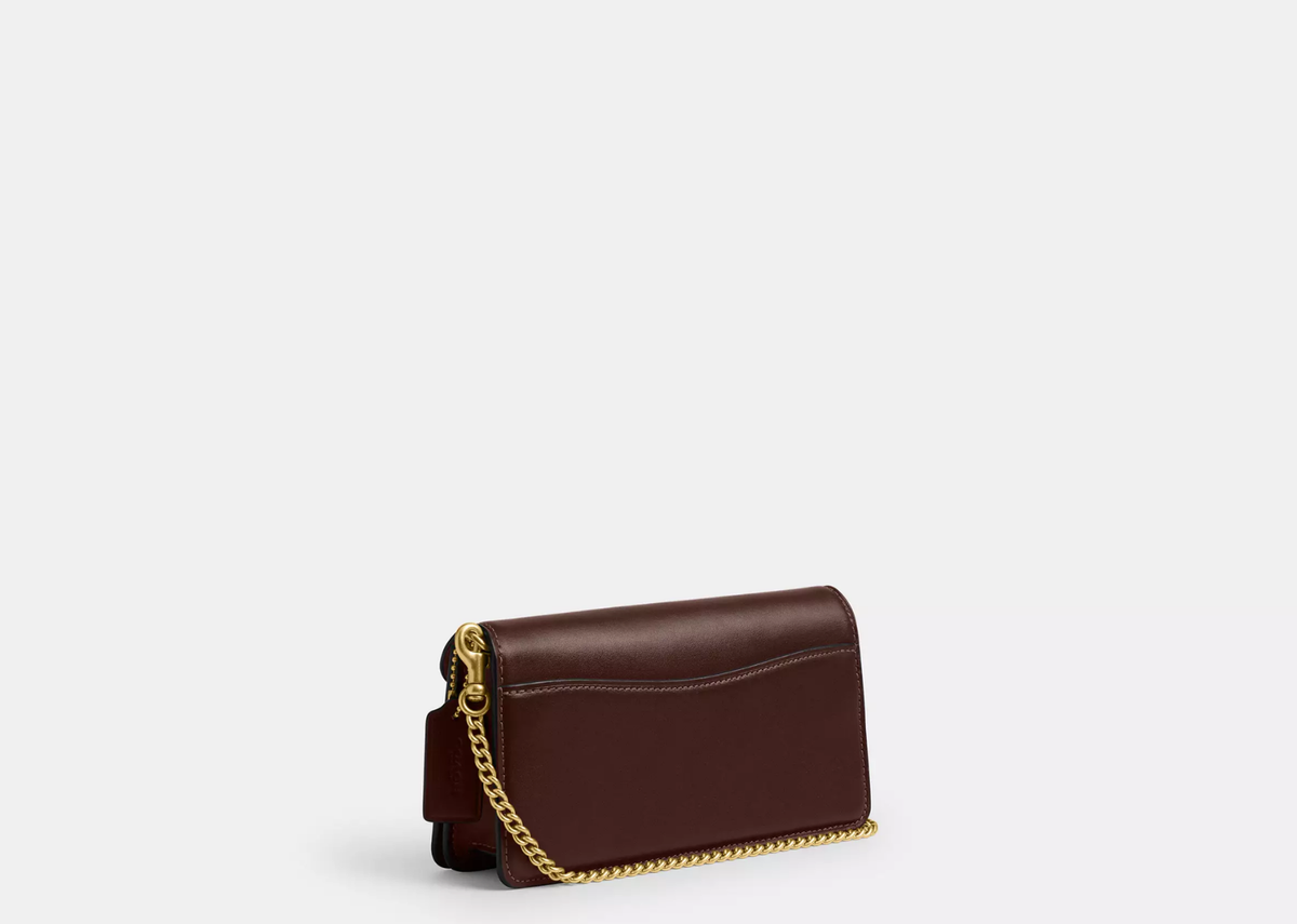 Davenzarry | Coach Tabby Chain Crossbody Bag 19 In Signature Canvas Brass/Maple | View 2
