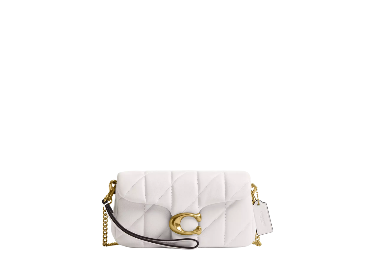 Davenzarry | Coach Tabby Chain Crossbody Bag 19 With Quilting Brass/Ash | View 1
