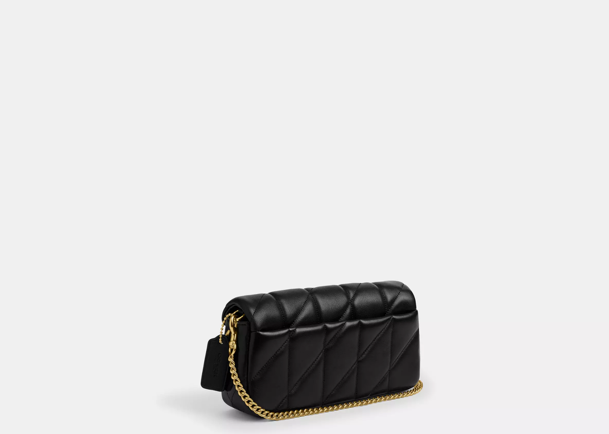 Davenzarry | Coach Tabby Chain Crossbody Bag 19 With Quilting Brass/Black | View 2