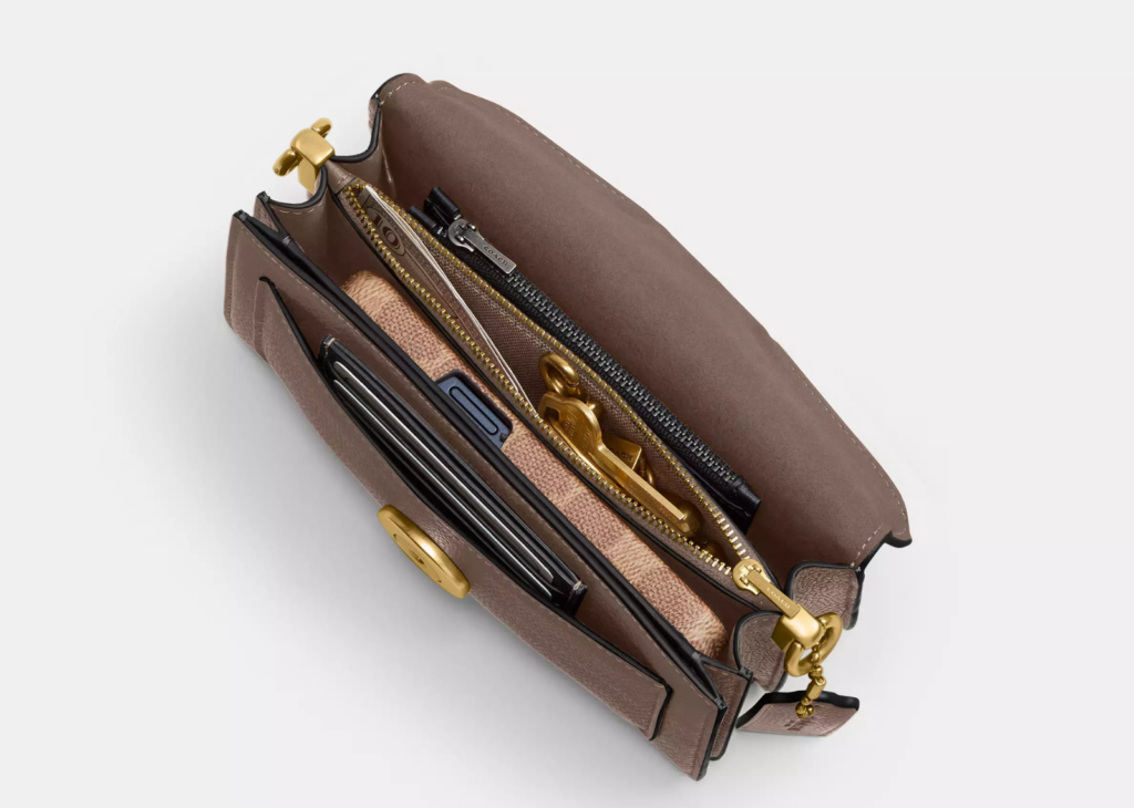 Davenzarry | Coach Tabby Shoulder Bag 20 Brass/Dark Stone | View 9