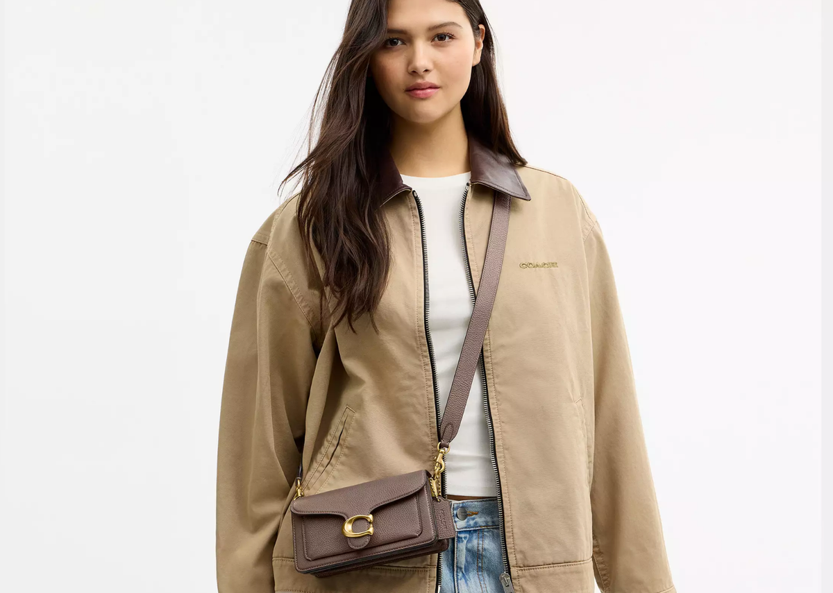 Davenzarry | Coach Tabby Shoulder Bag 20 Brass/Dark Stone | View 5