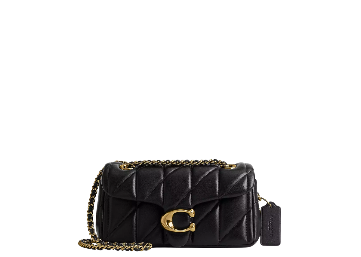 Davenzarry | Coach Tabby Shoulder Bag 20 Pillow Quilting Brass/Black | View 1