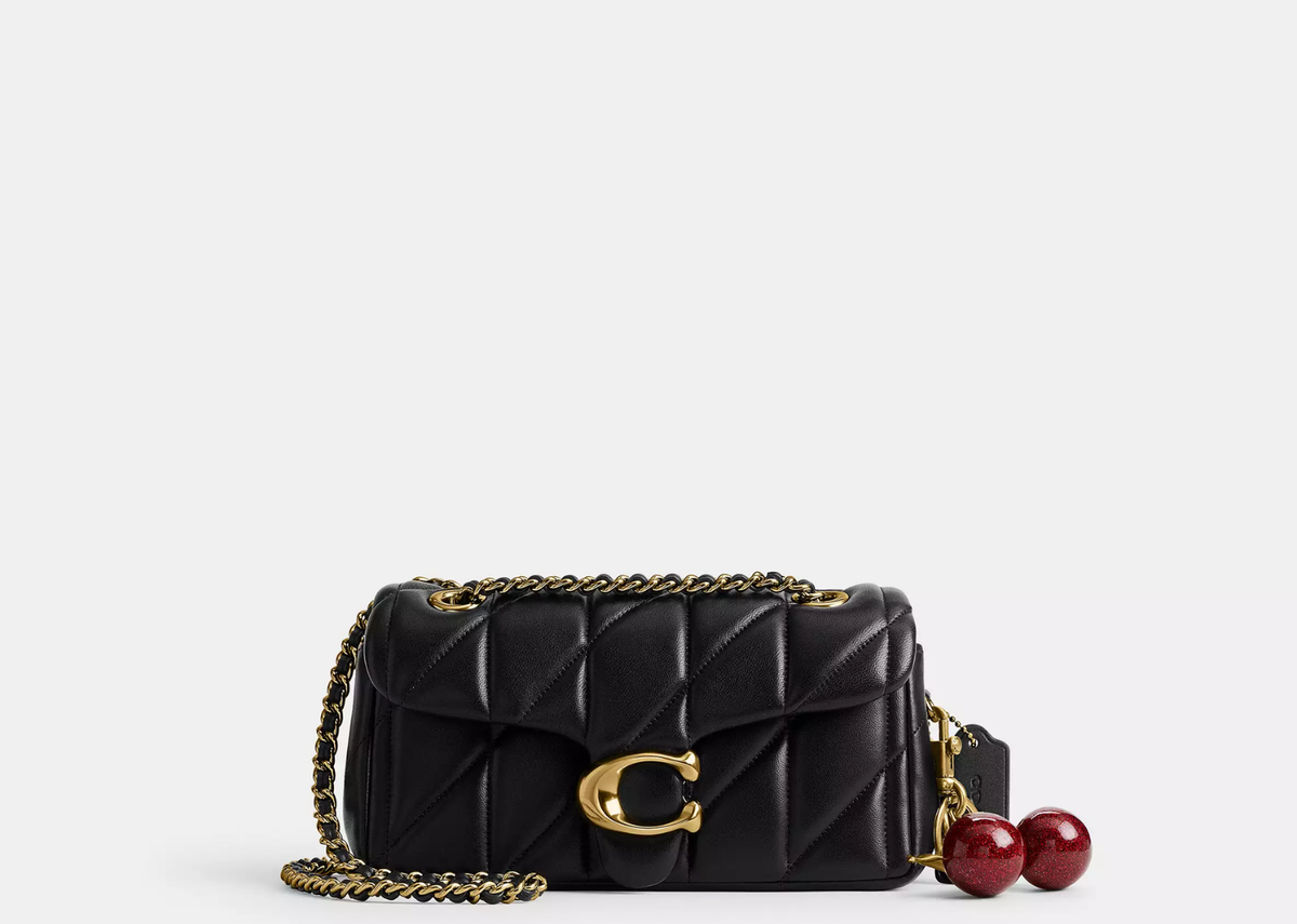 Davenzarry | Coach Tabby Shoulder Bag 20 Pillow Quilting Brass/Black | View 3