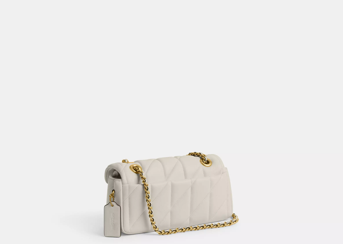 Davenzarry | Coach Tabby Shoulder Bag 20 Pillow Quilting Brass/Chalk | View 2