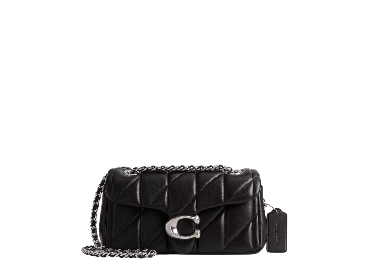 Davenzarry | Coach Tabby Shoulder Bag 20 Pillow Quilting Silver/Black | View 1