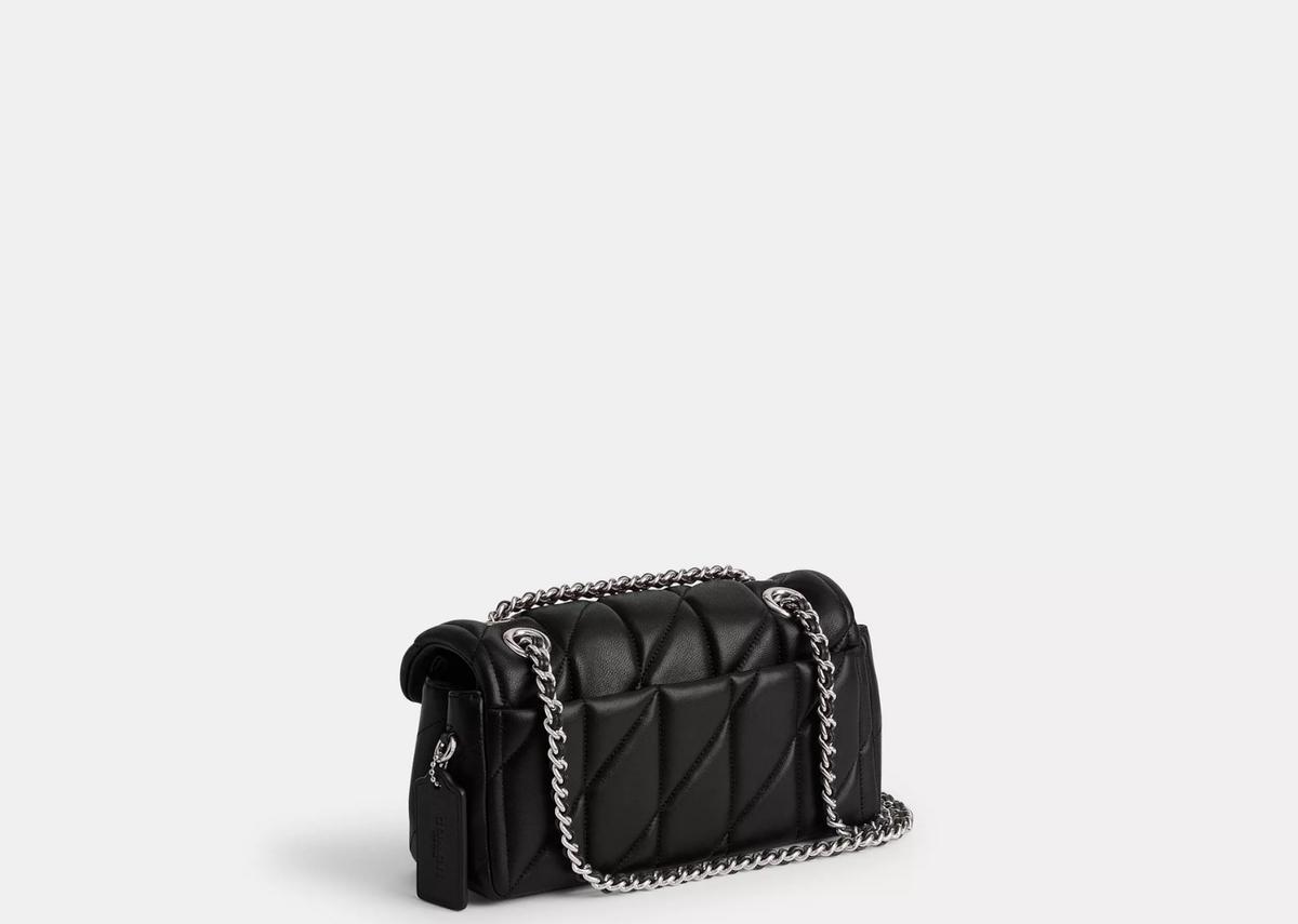Davenzarry | Coach Tabby Shoulder Bag 20 Pillow Quilting Silver/Black | View 2