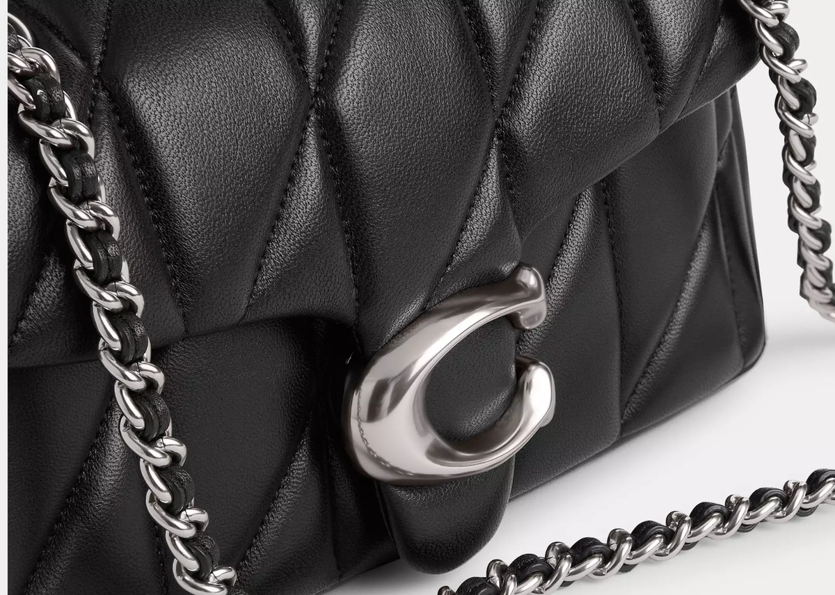 Davenzarry | Coach Tabby Shoulder Bag 20 Pillow Quilting Silver/Black | View 4