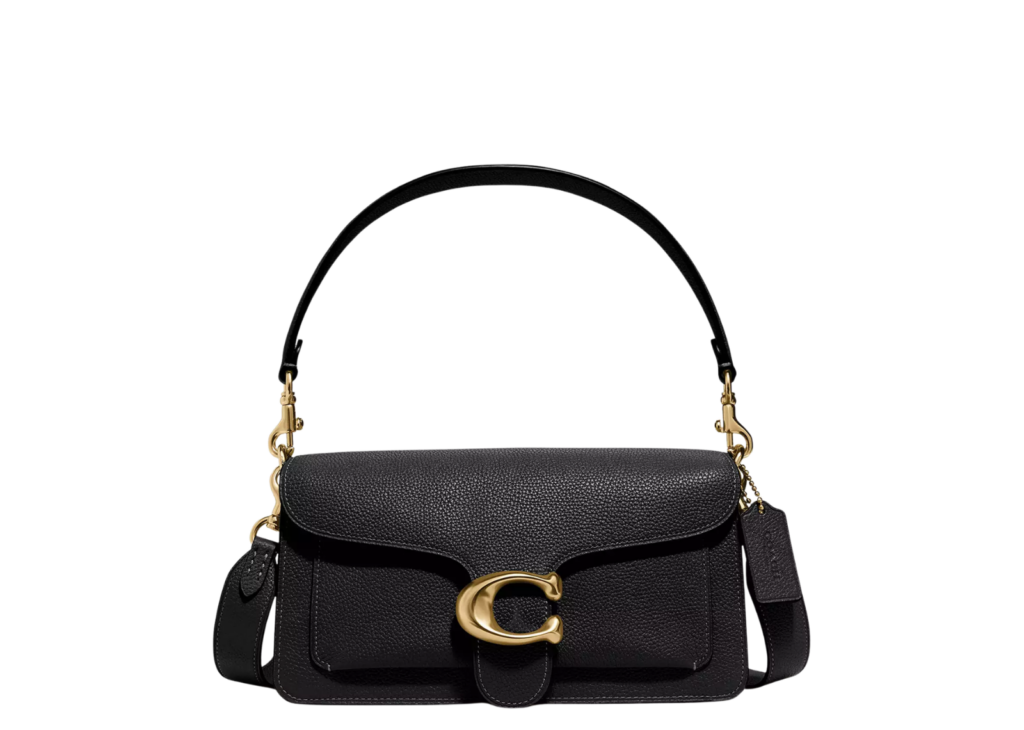 Davenzarry | Coach Tabby Shoulder Bag 26 Brass/Black | View 6