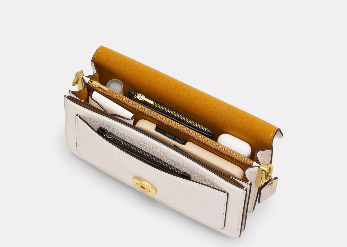Davenzarry | Coach Tabby Shoulder Bag 26 Brass/Chalk | View 4