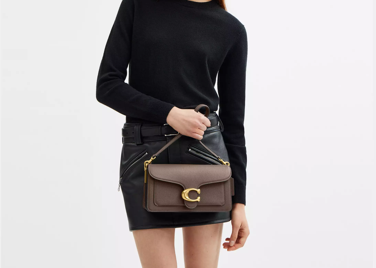Davenzarry | Coach Tabby Shoulder Bag 26 Brass/Dark Stone | View 5