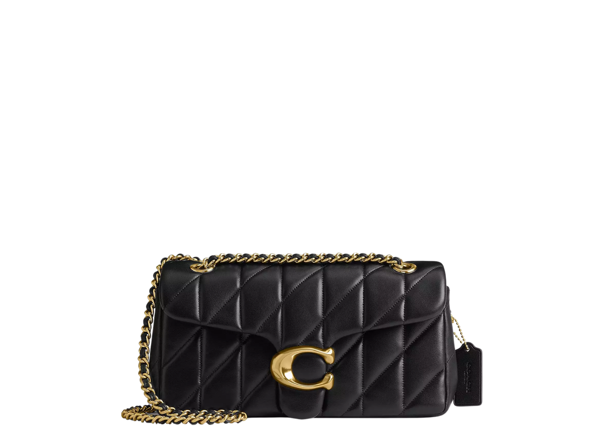 Davenzarry | Coach Tabby Shoulder Bag 26 Pillow Quilting Brass/Black | View 1