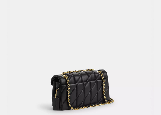 Davenzarry | Coach Tabby Shoulder Bag 26 Pillow Quilting Brass/Black | View 2