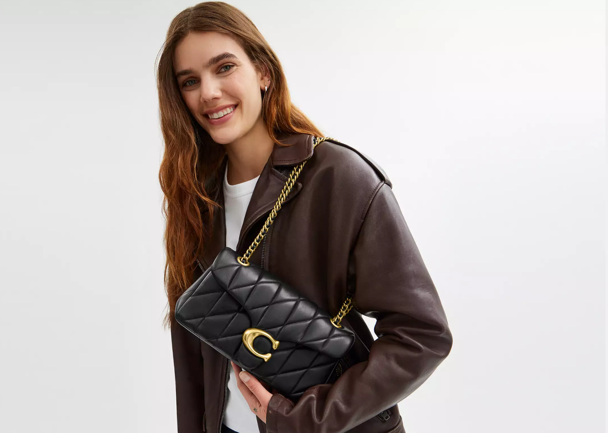 Davenzarry | Coach Tabby Shoulder Bag 26 Pillow Quilting Brass/Black | View 5