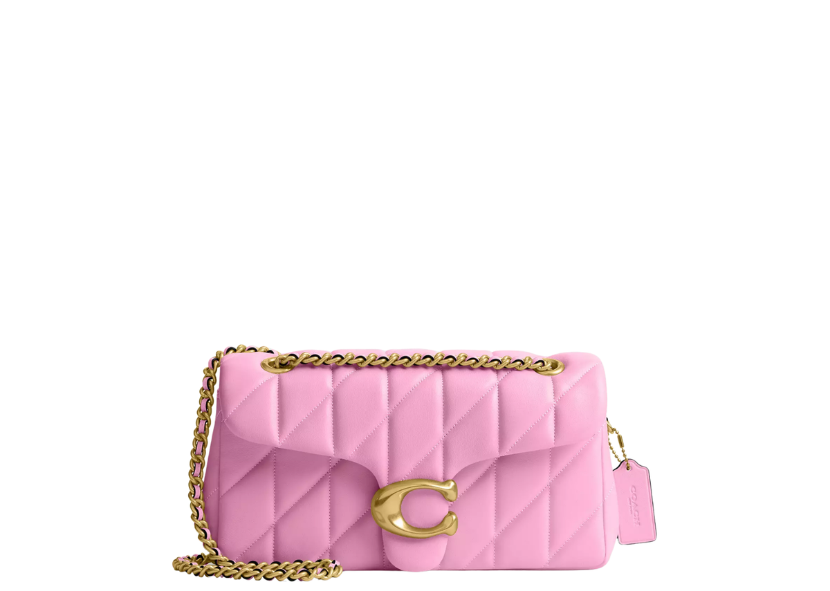 Davenzarry | Coach Tabby Shoulder Bag 26 Pillow Quilting Brass/Flower Pink | View 1