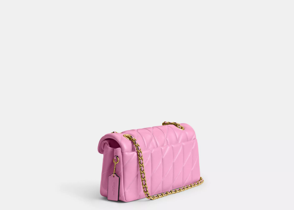 Davenzarry | Coach Tabby Shoulder Bag 26 Pillow Quilting Brass/Flower Pink | View 7