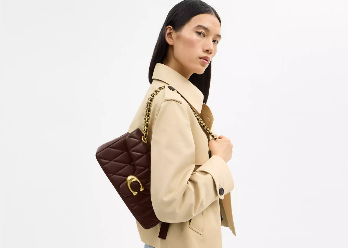 Davenzarry | Coach Tabby Shoulder Bag 26 Pillow Quilting Brass/Maple | View 5