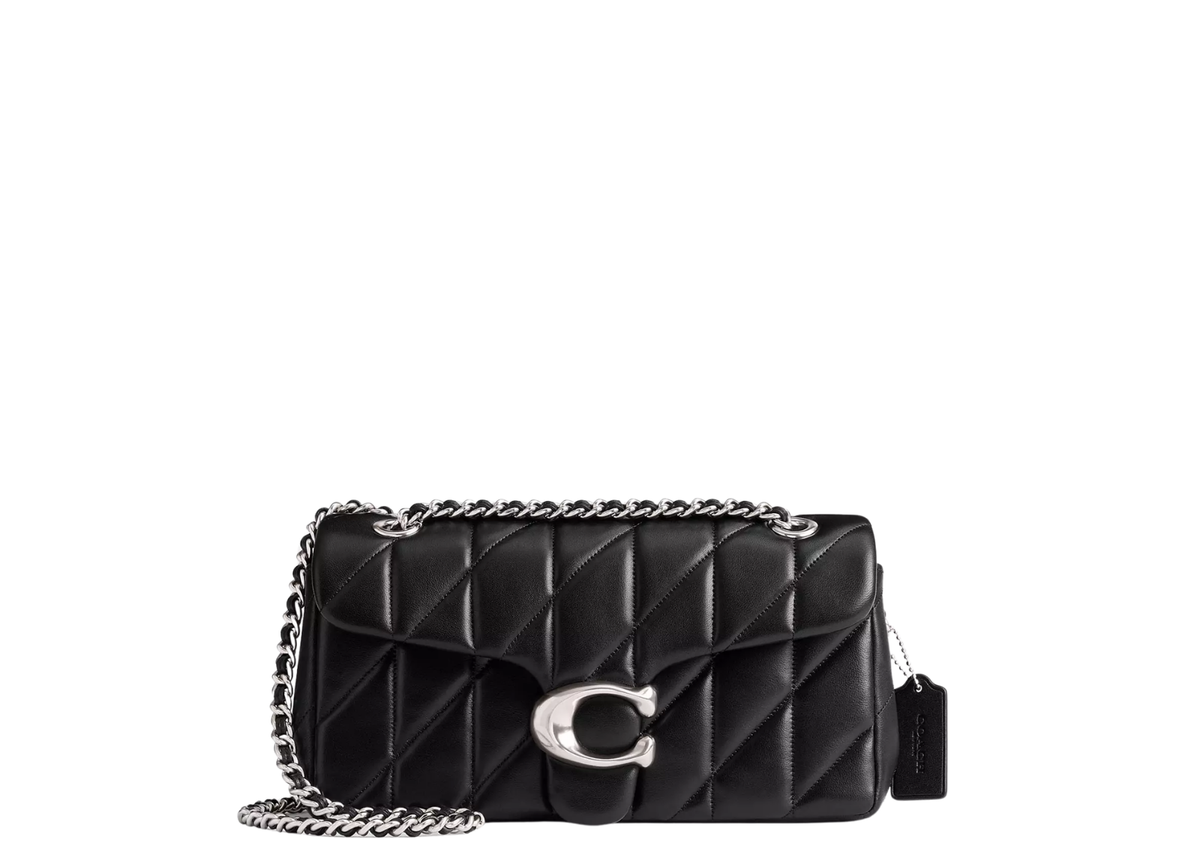 Davenzarry | Coach Tabby Shoulder Bag 26 Pillow Quilting Silver/Black | View 1