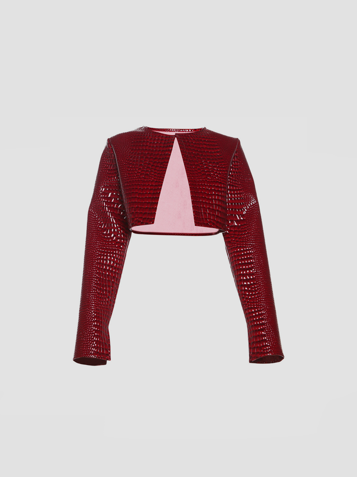 Fushya Red Stamp Leather Jacket