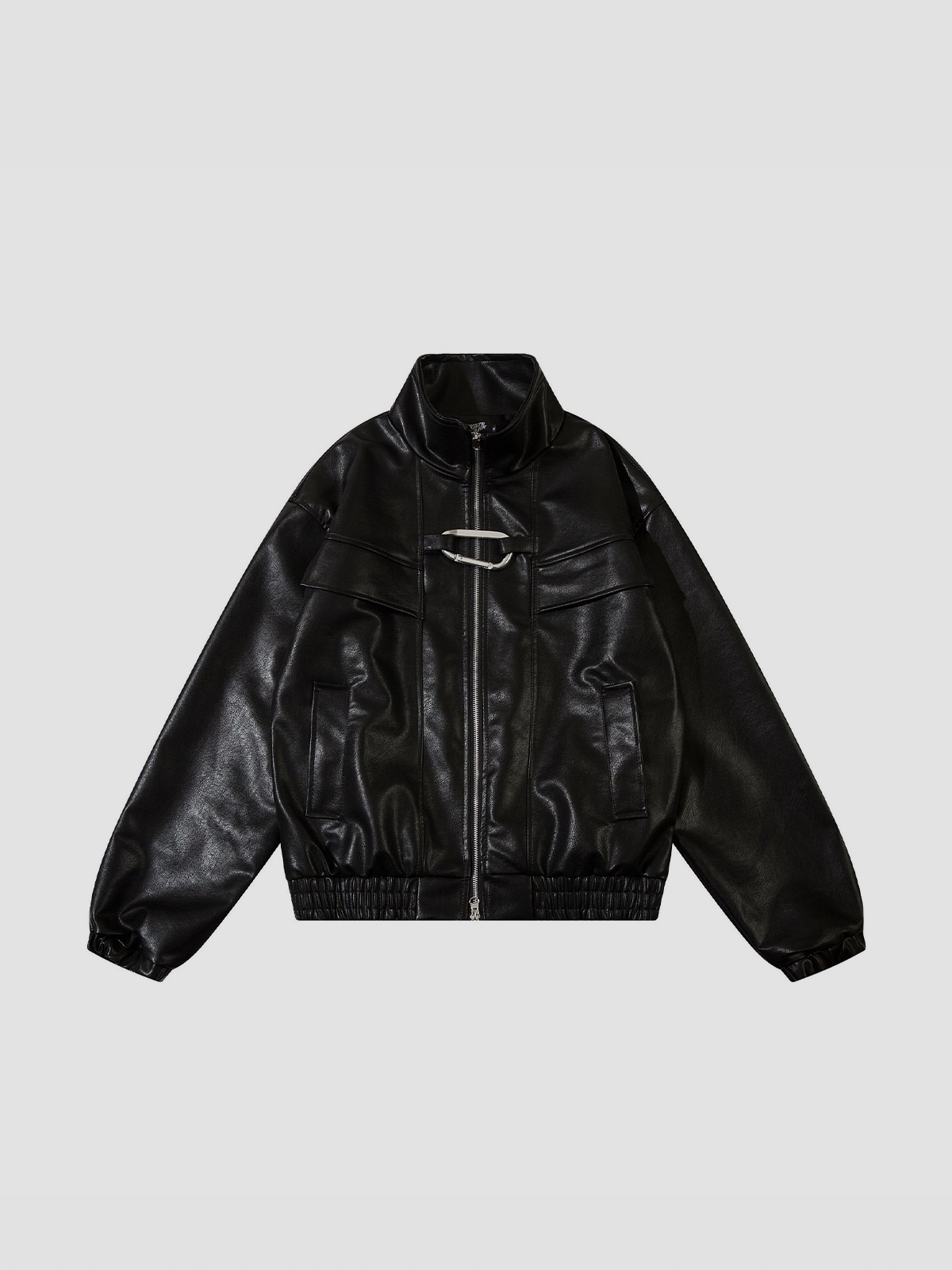 Fushya "Street Star" Silver Hook Leather Jacket