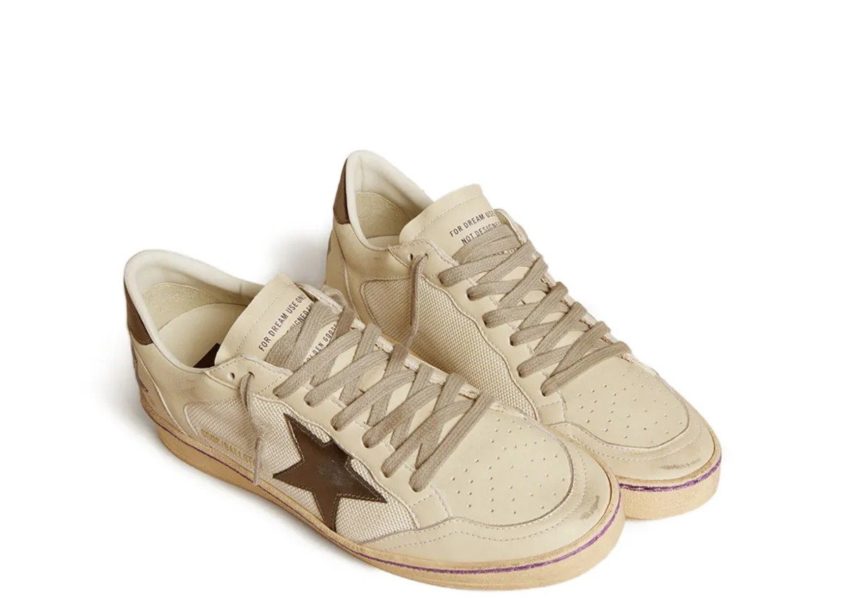 Davenzarry | Golden Goose Ball Star Mesh Metallic Leather Star Metallic Heel Tab - Women's | View 2