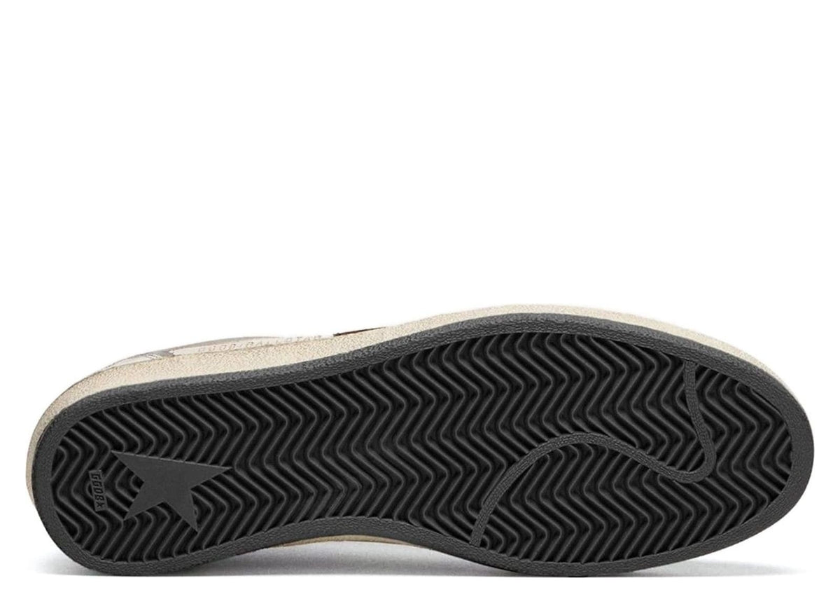 Davenzarry | Golden Goose Ball Star White Leather Dove Gray Suede Bordeaux Star | View 5