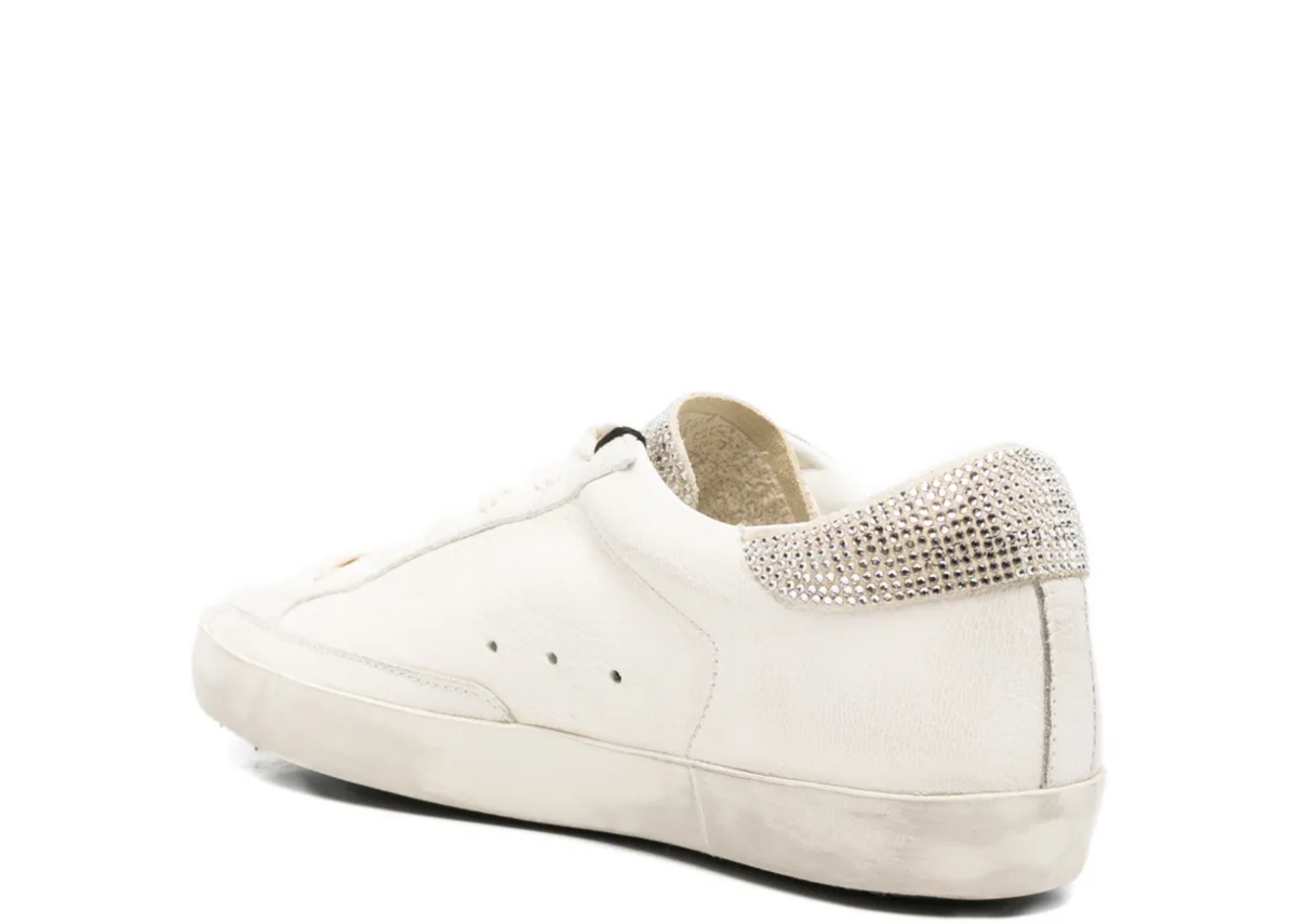 Davenzarry | Golden Goose Super-Star Beige Swarovski Crystal Star - Women's | View 3