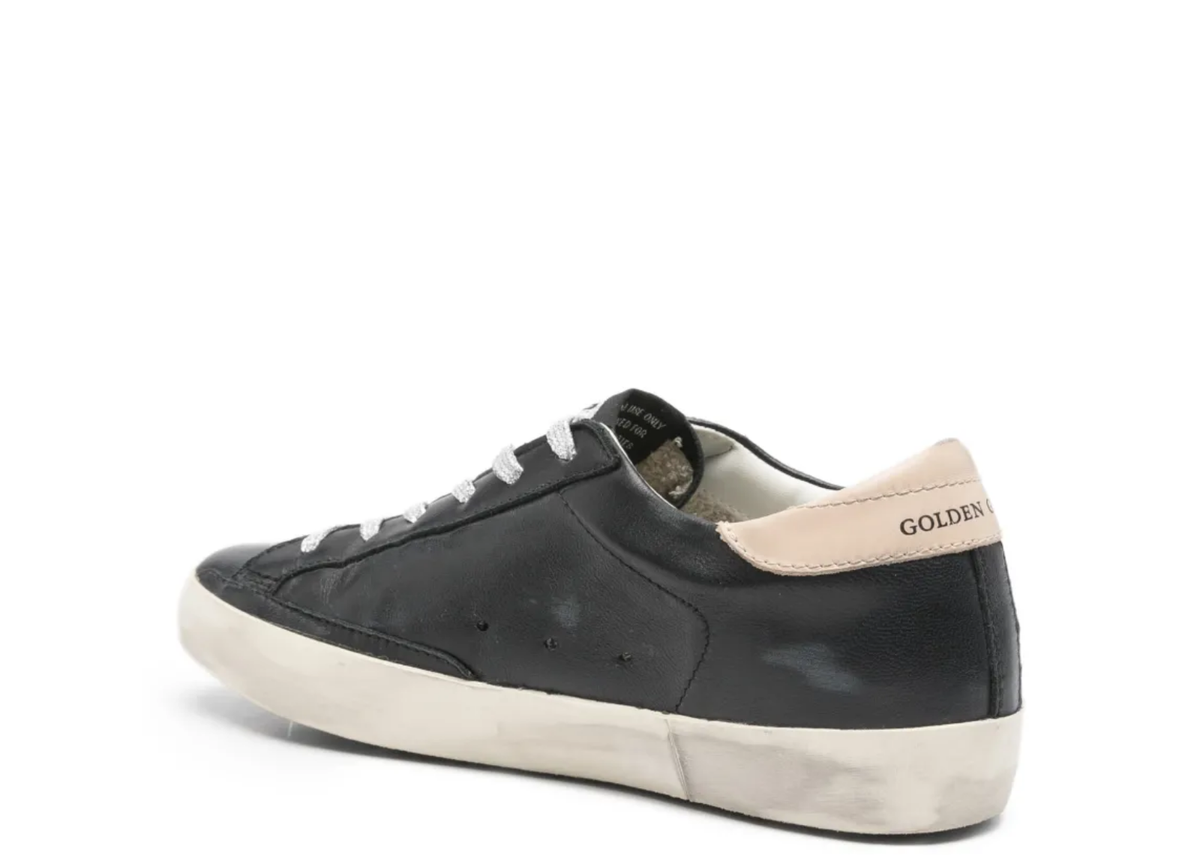 Davenzarry | Golden Goose Super-Star Black Nappa Zebra Pony Star Beige Heel Tab - Women's | View 3