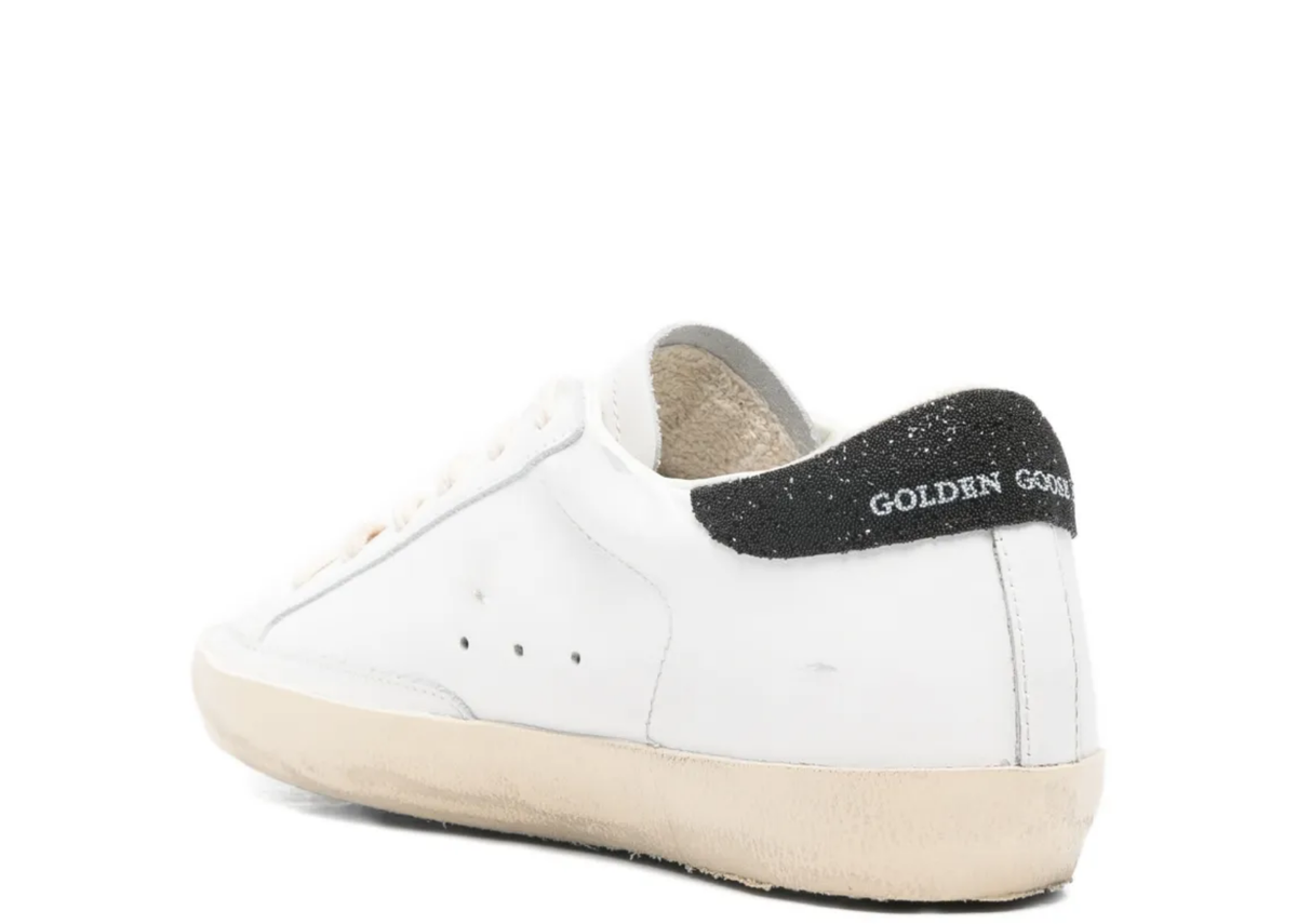 Davenzarry | Golden Goose Super-Star Black Swarovski Crystal Star Heel Tab - Women's | View 3