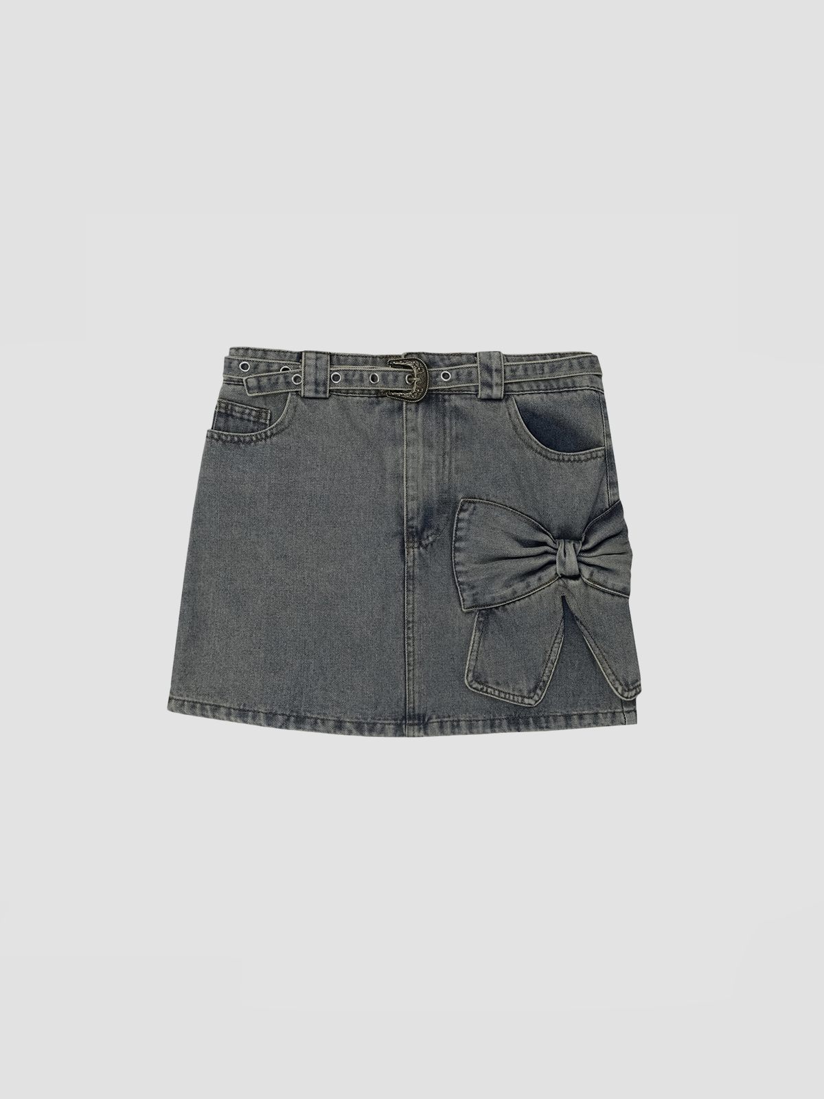 Fushya Denim Bowy Skirt