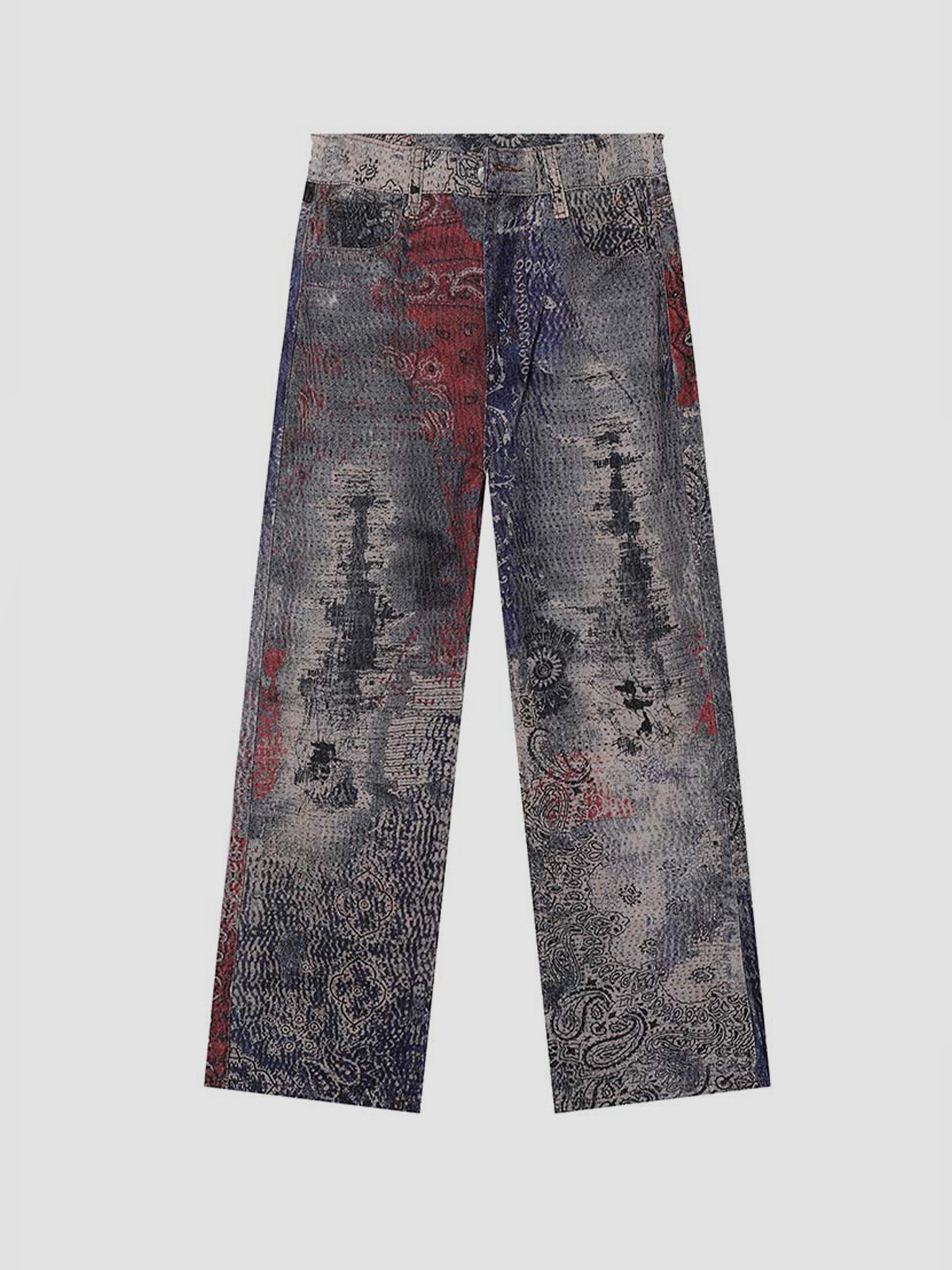 Fushya Deep Street Washed Claw Straight Jean