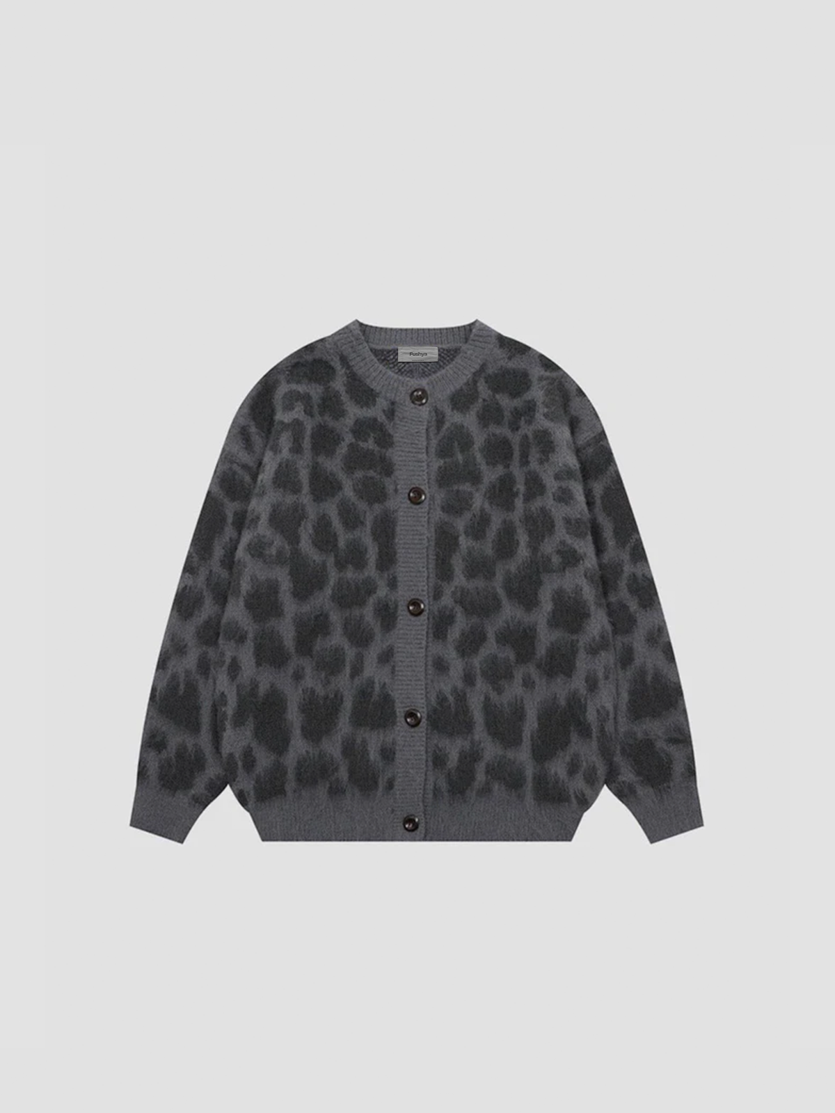 Fushya "80s" Leopard Oversized Cardigan