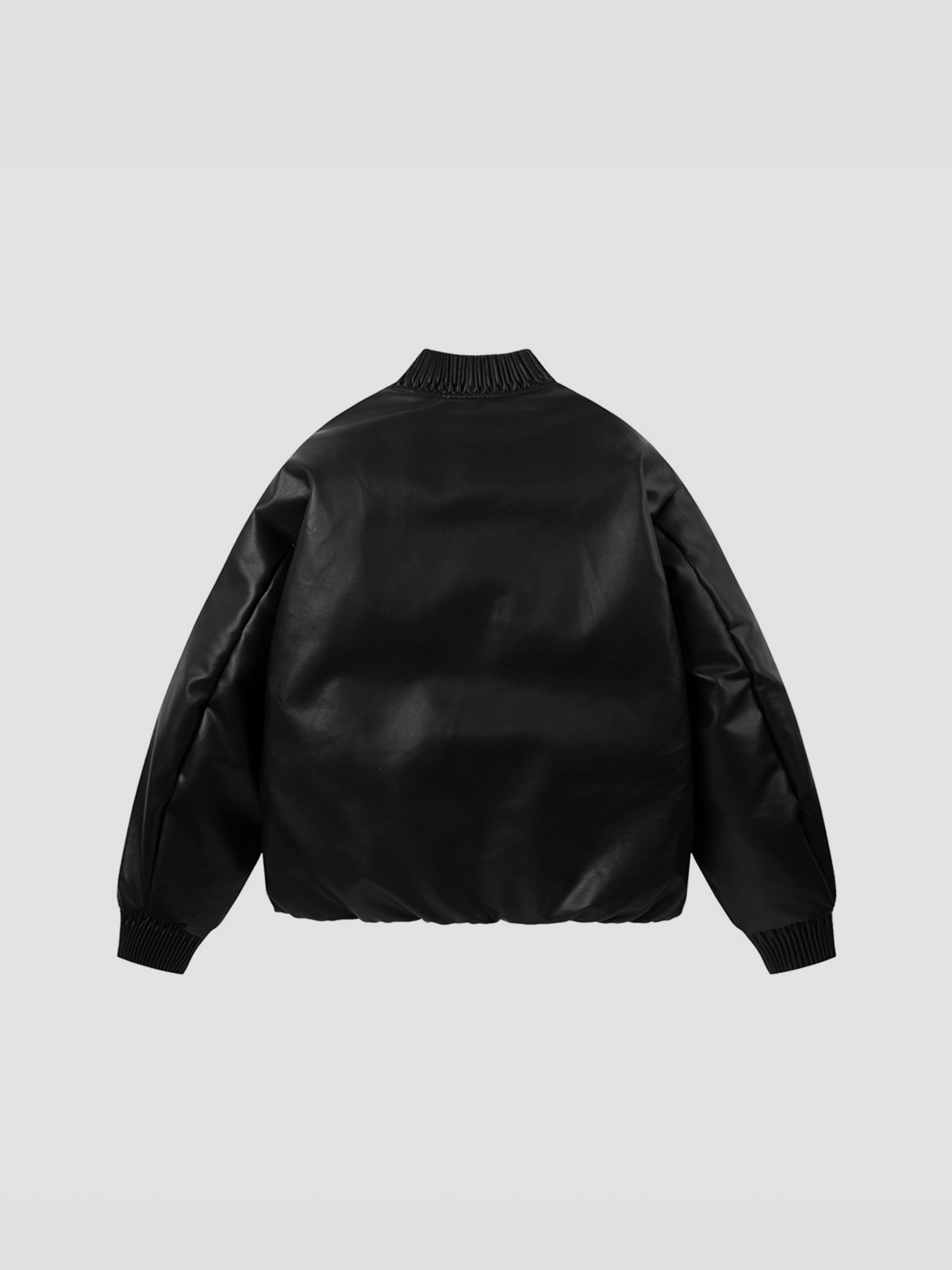 Fushya Puff Oversized Leather Jacket