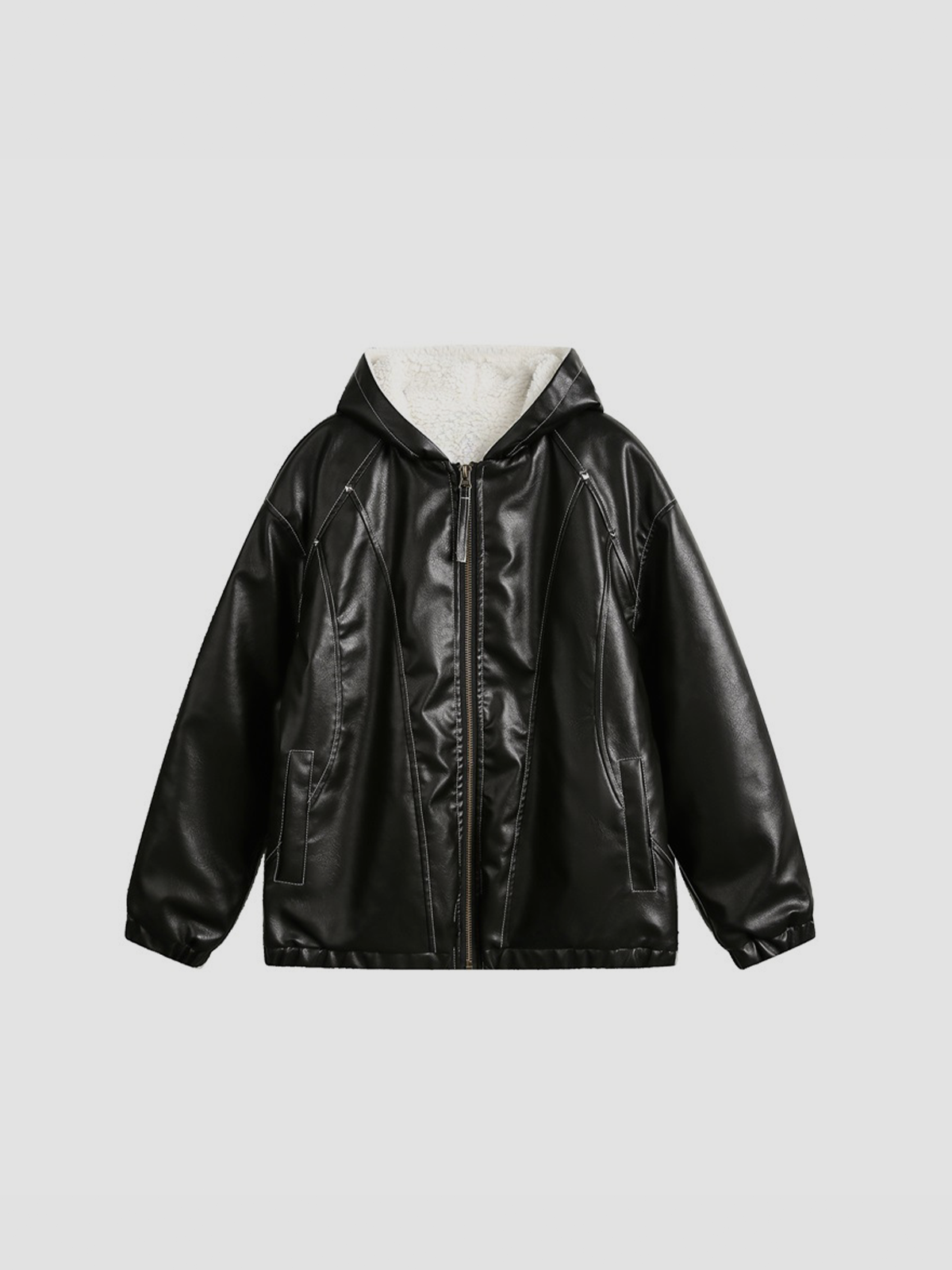 Fushya "One Night" Washed Leather Jacket