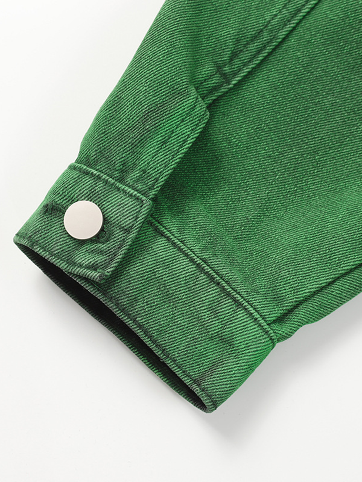 Fushya Green Wash Denim Jacket