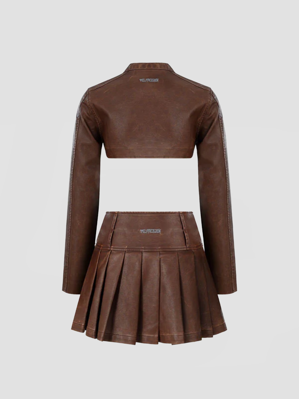 Fushya Heart Belt Vintage Jacket Skirt